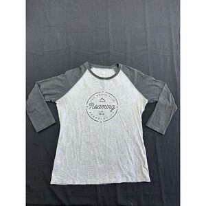 The North Face Womens Roaming Berkeley CA Raglan Baseball Tee Grey Medium